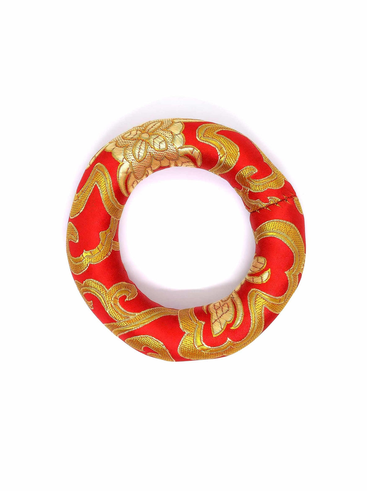 Campane tibetane cuscino anello, rosso