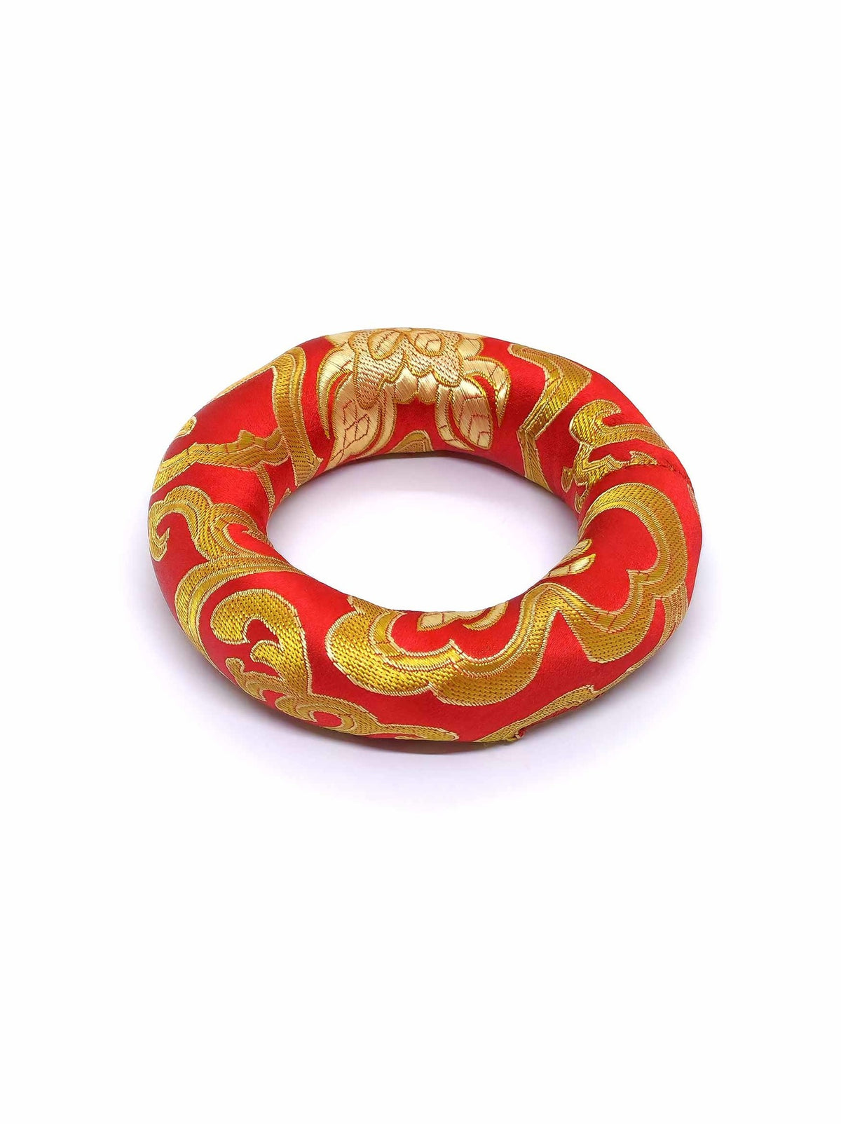 Campane tibetane cuscino anello, rosso
