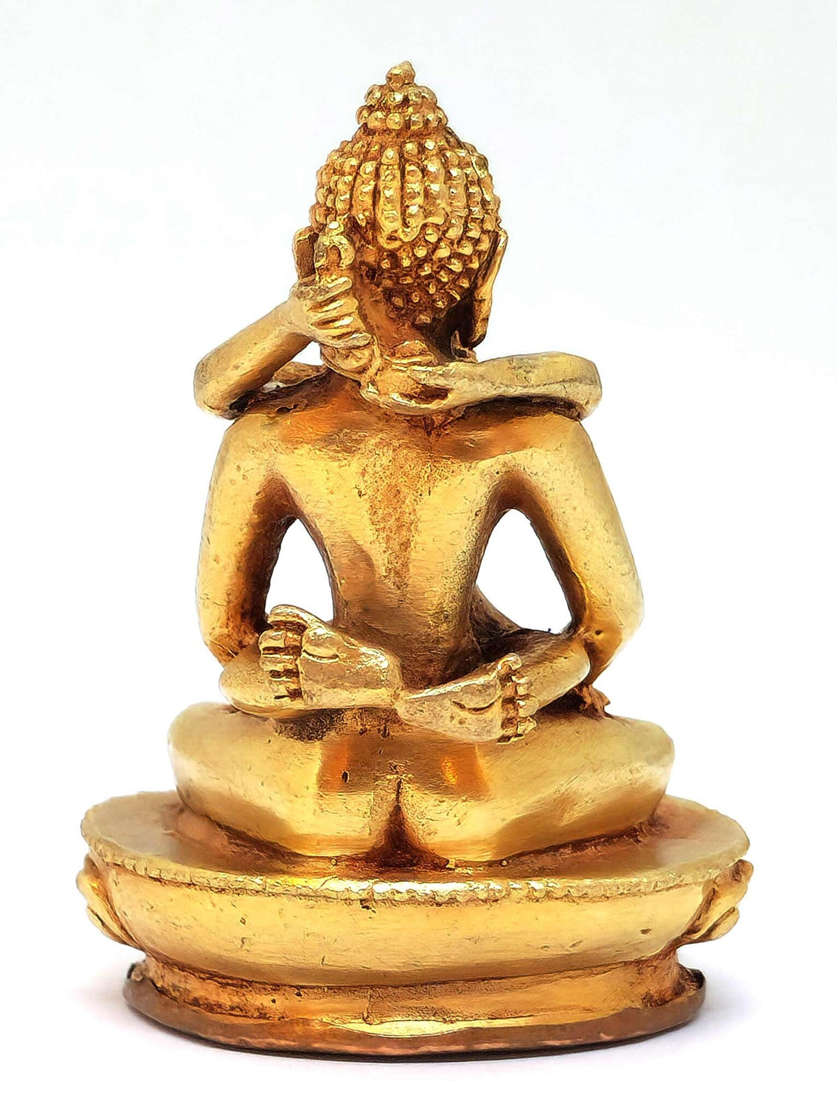 Petite statue tibétaine Kuntu Sangpo yab-yum, symbole de l'union de la sagesse et de la compassion, 6 cm