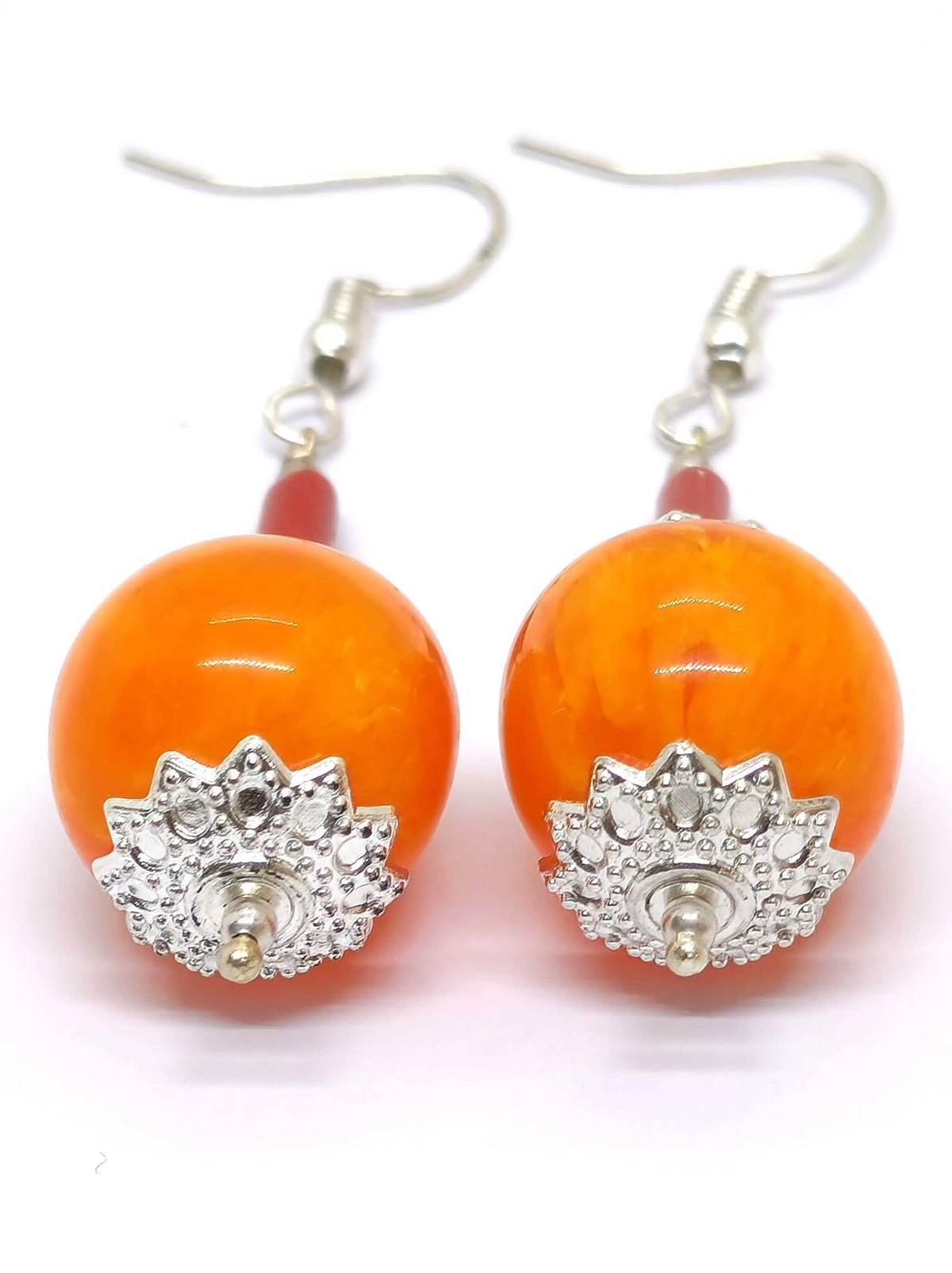 Tibetan Amber Earring, Nangsa