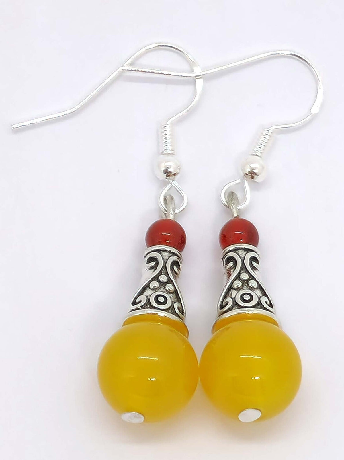 Tibetan Vintage Earrings Drop Beads