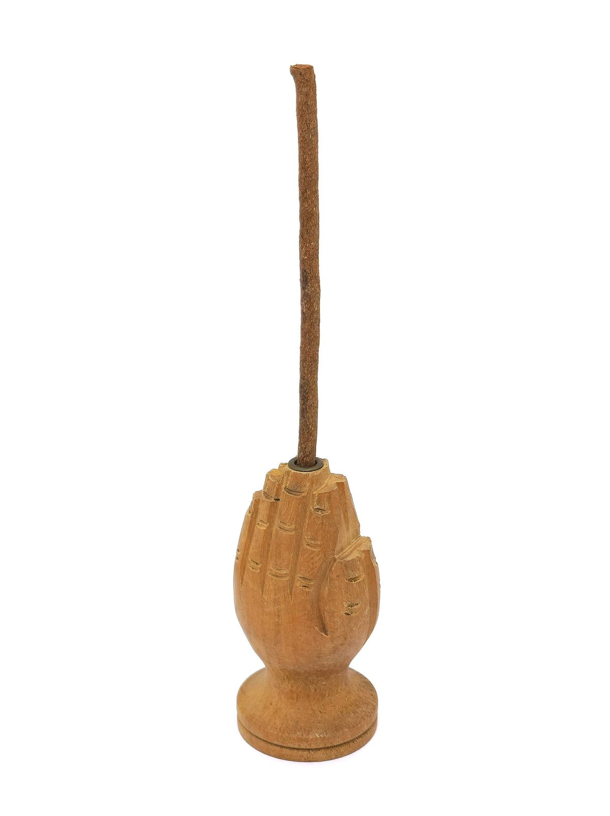 Räucherstäbchenhalter aus Holz betende Hände