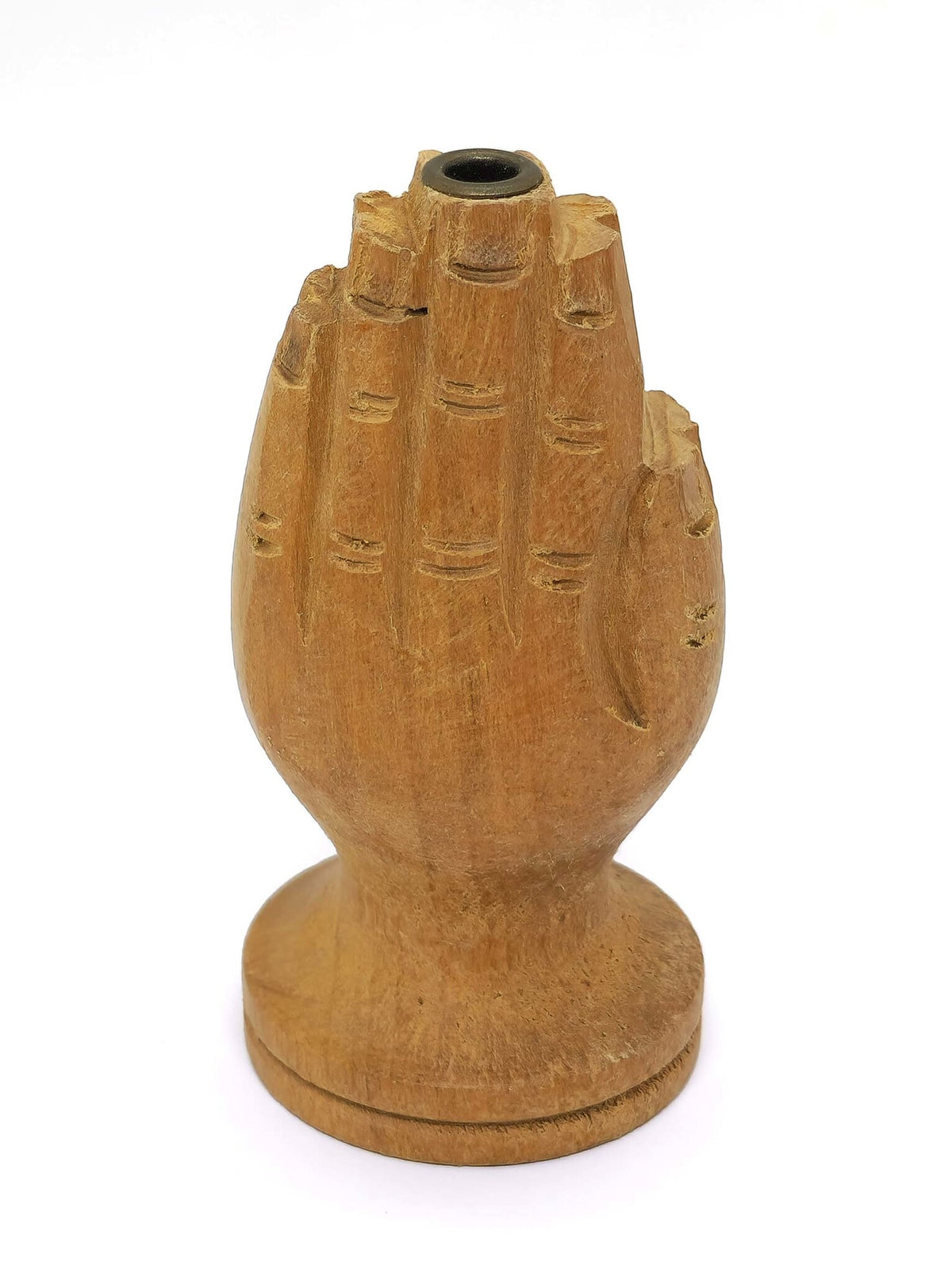 Räucherstäbchenhalter aus Holz betende Hände