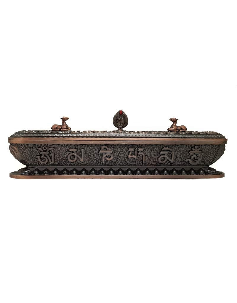 Tibetischer Räucherstäbchenhalter mit Deckel