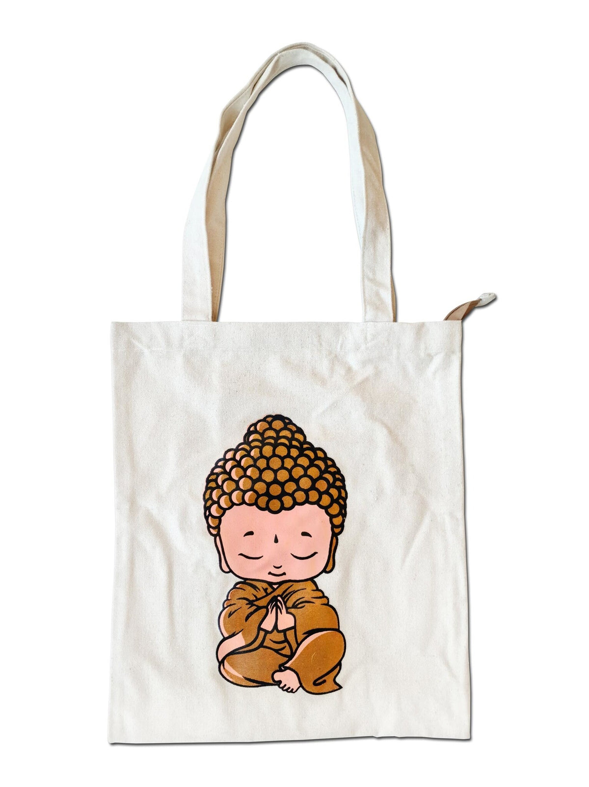 Borsa in stoffa in cotone piccolo Buddha meditazione