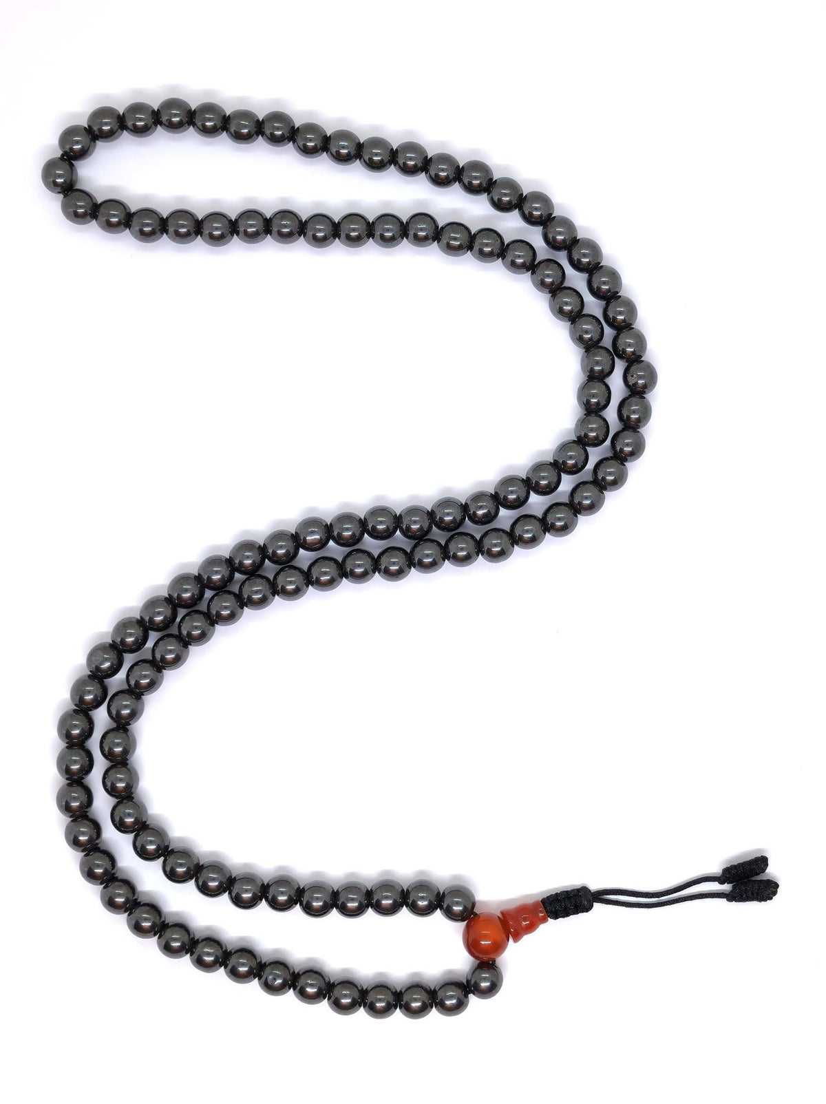 Mala tibétain hématite