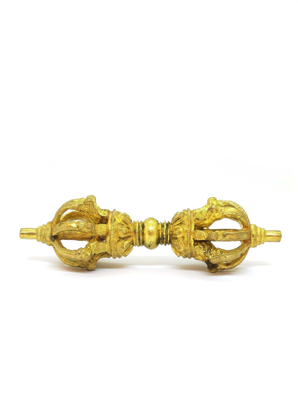 Tibetische Ritual-Glocke mit Dorje, Vajra-Set für Meditation und spirituelle Praxis, 17cm