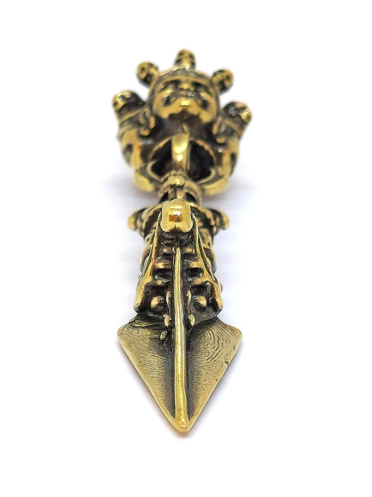 Dorje tibetano Phurba – pugnale rituale in rame, 9.5 cm