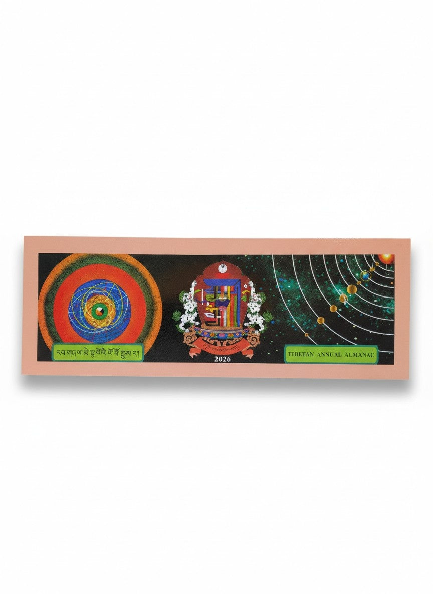Jahreskalender 2026 cavallo di fuoco Lo Tho Men-Tsee-Khang tibetano