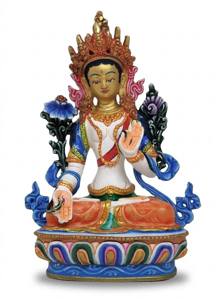 Statua di Tara Bianca, handbemalt
