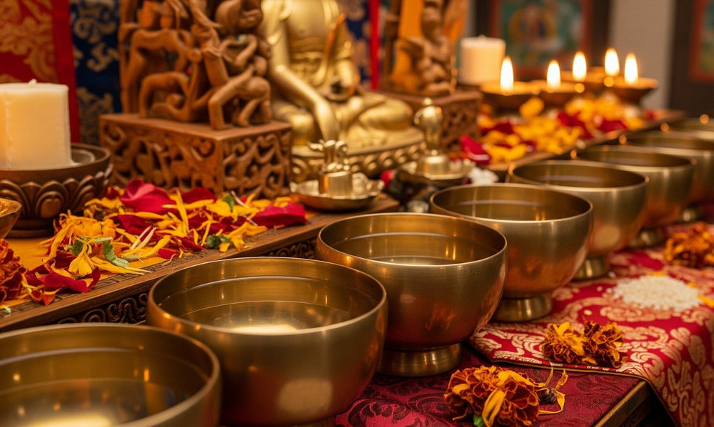 Die Bedeutung von Opferschalen im tibetischen Buddhismus