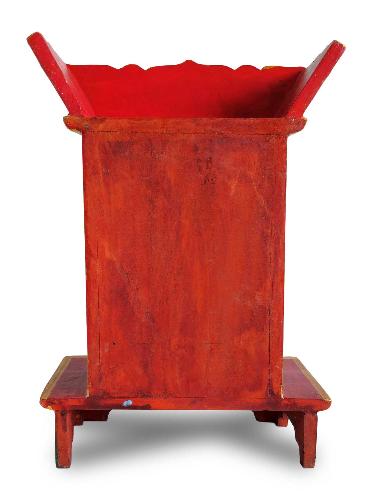 Autel tibétain fait main en bois de l'Himalaya