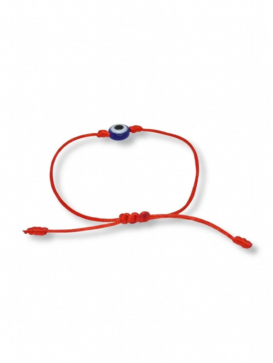 Tibetan Lucky Red String Bracelet with Eye Symbol adjustable