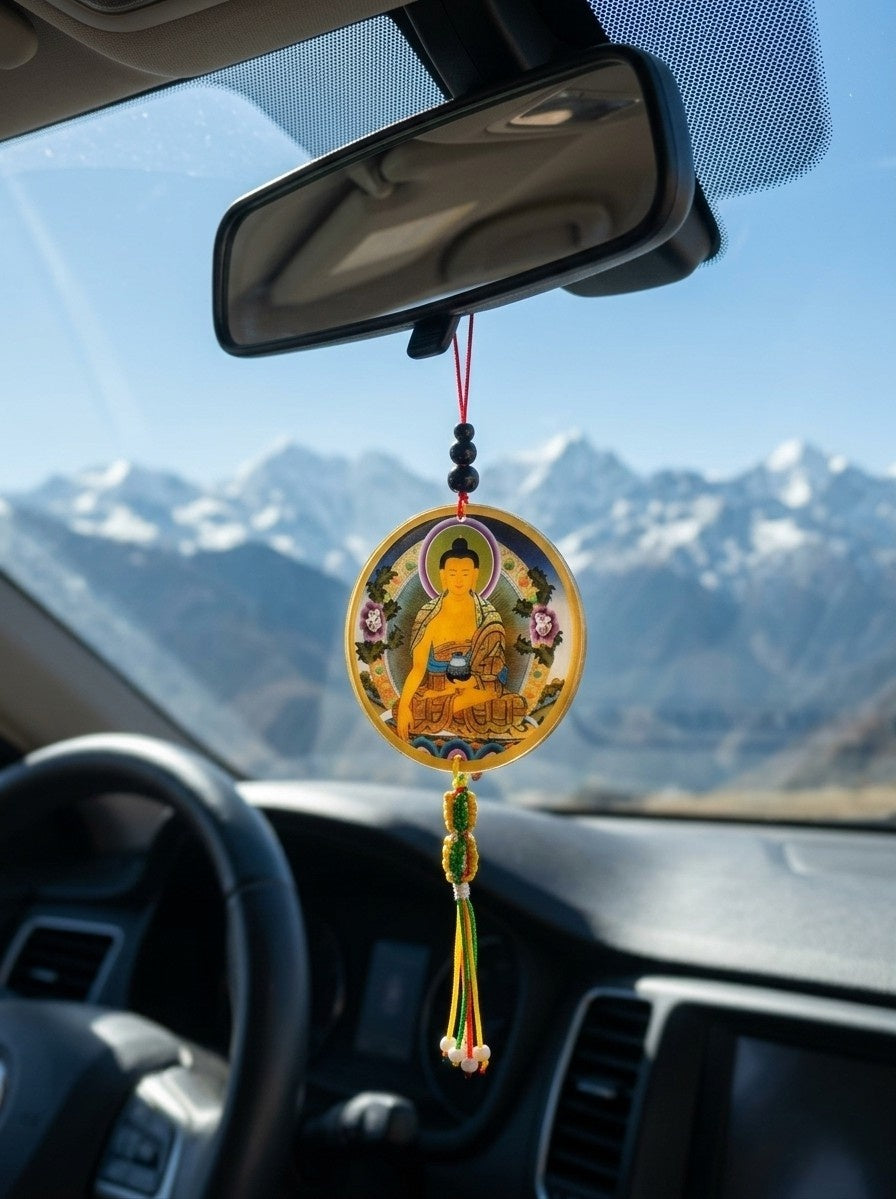 Autospiegel- / Schlüsselanhänger Buddha Shakyamuni