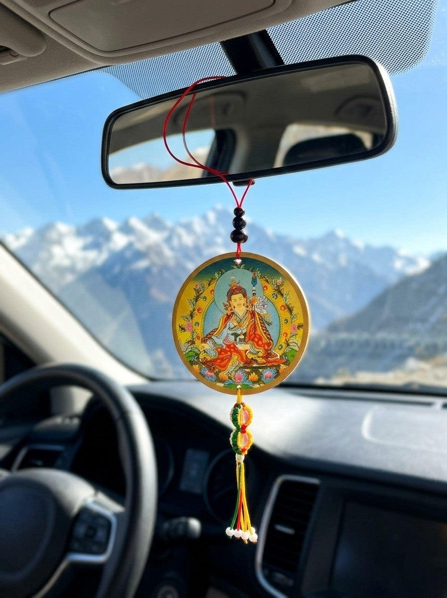 Autospiegel- / Schlüsselanhänger Guru Rinpochen (Padmasambhava)