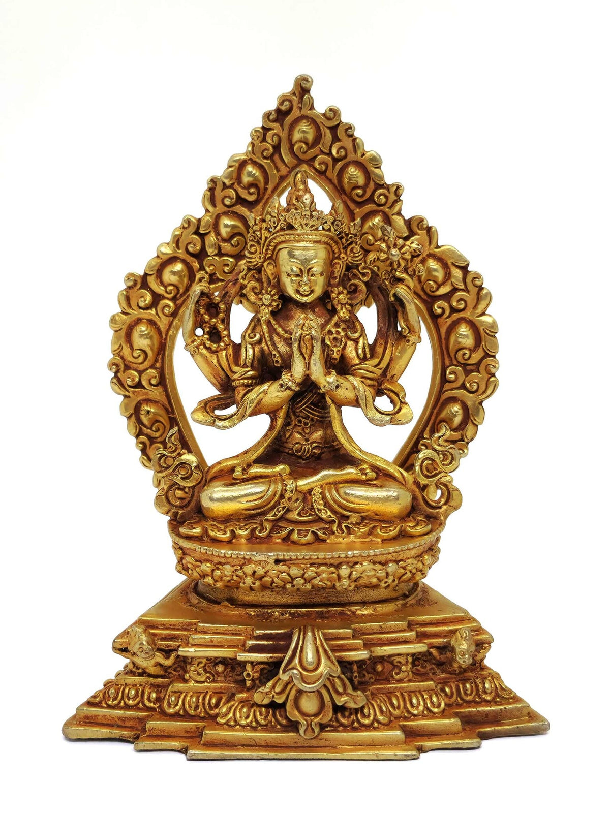 Chenrezig (Avalokiteshvara) Statue with Throne