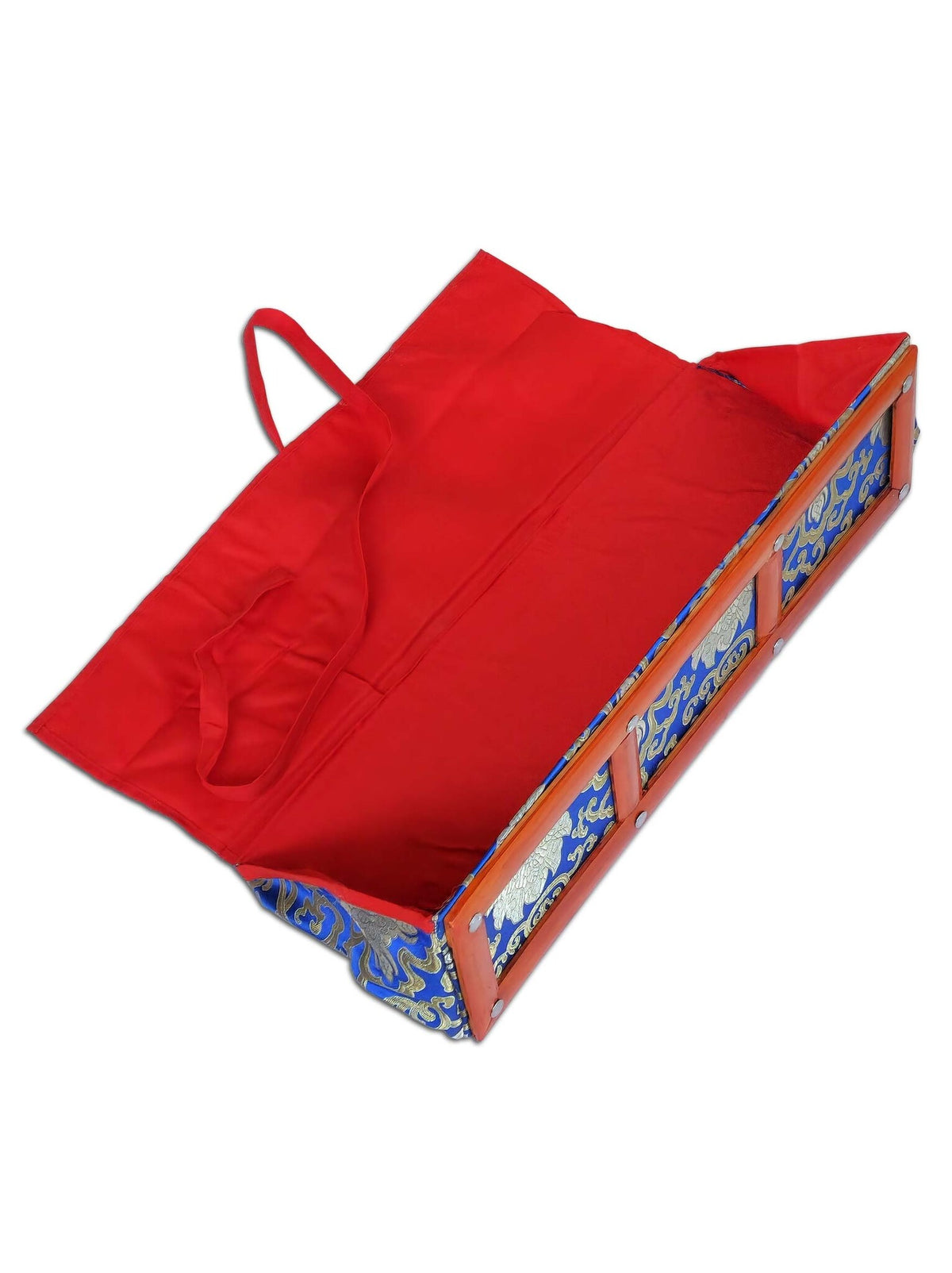 Dharma Text Cover Brocade With Bamboo Frame