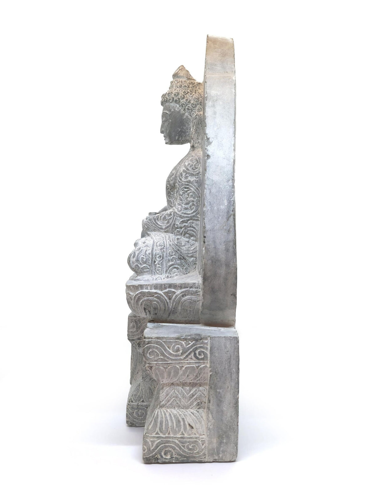 Shakyamuni Buddha Steinstatue - ein handgefertigtes Meisterwerk