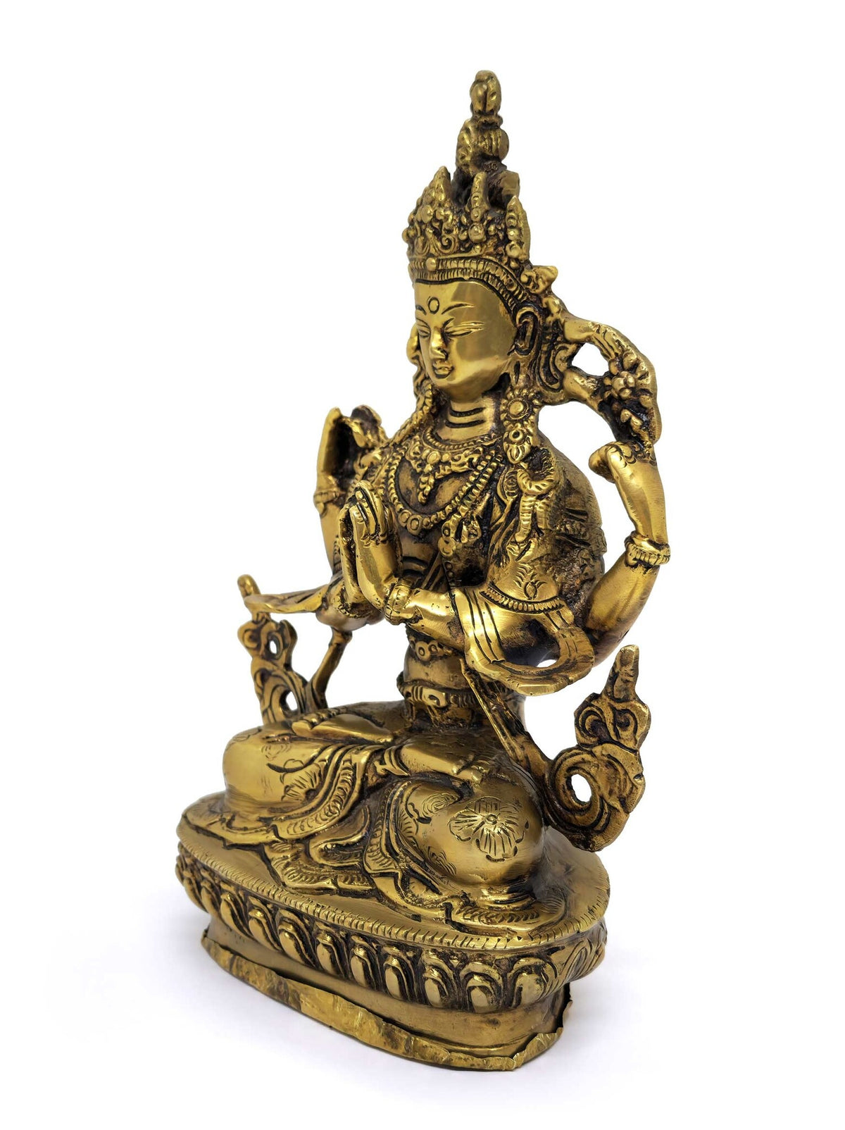 Tibetan Chenrezig Statue, 22.5cm