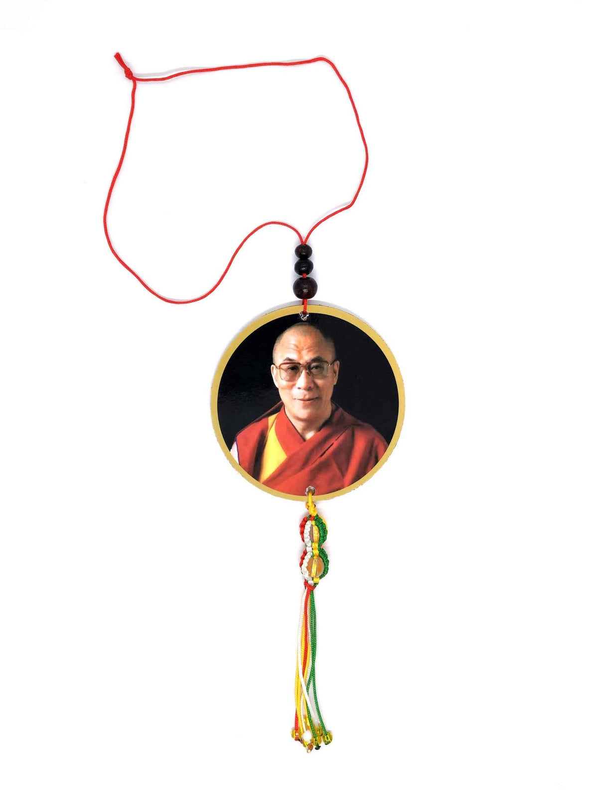 Dalai Lama Car Mirror Charm and Keychain