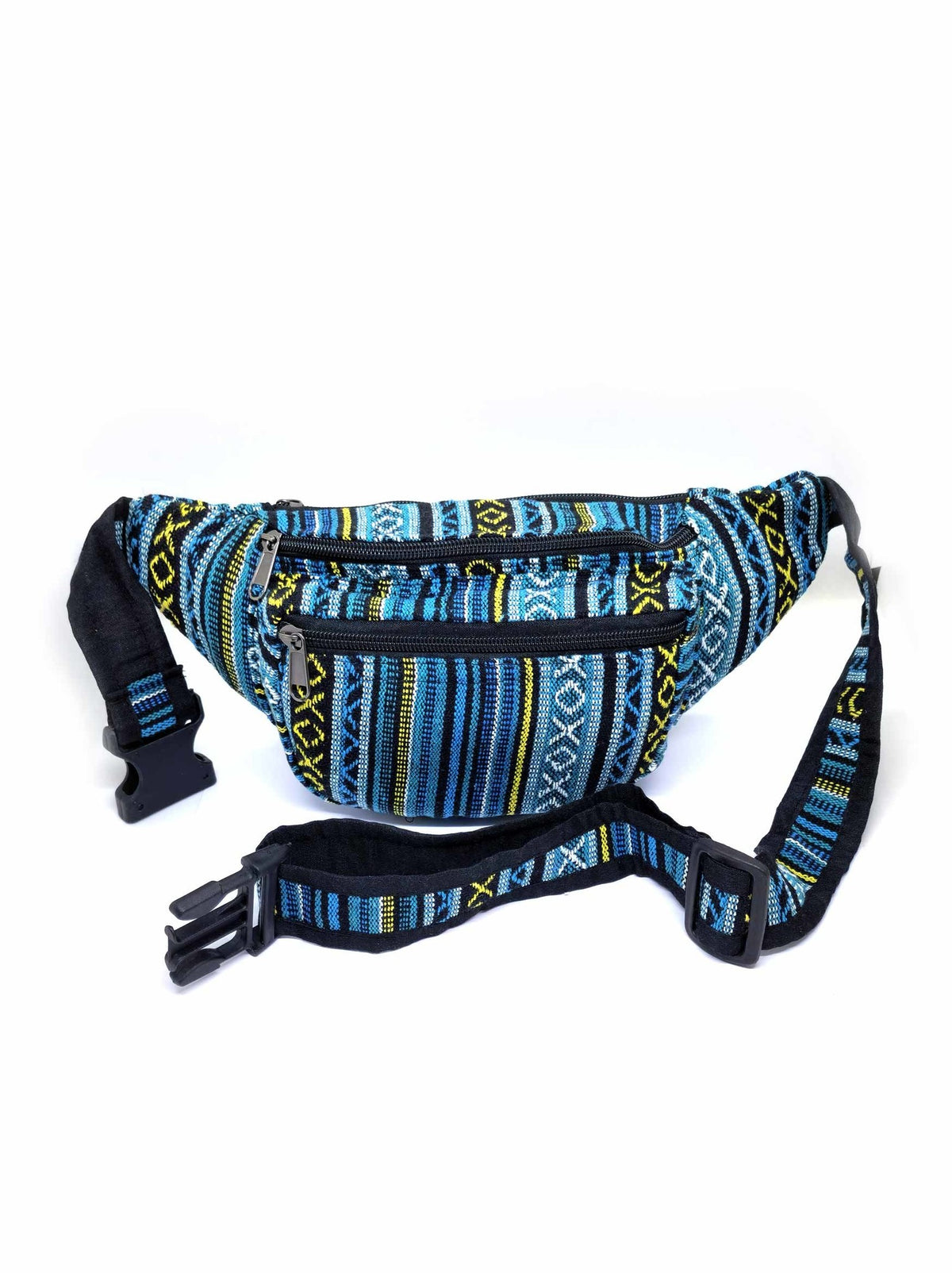 Sacoche de ceinture tibétaine en coton gheri, Ngonpo