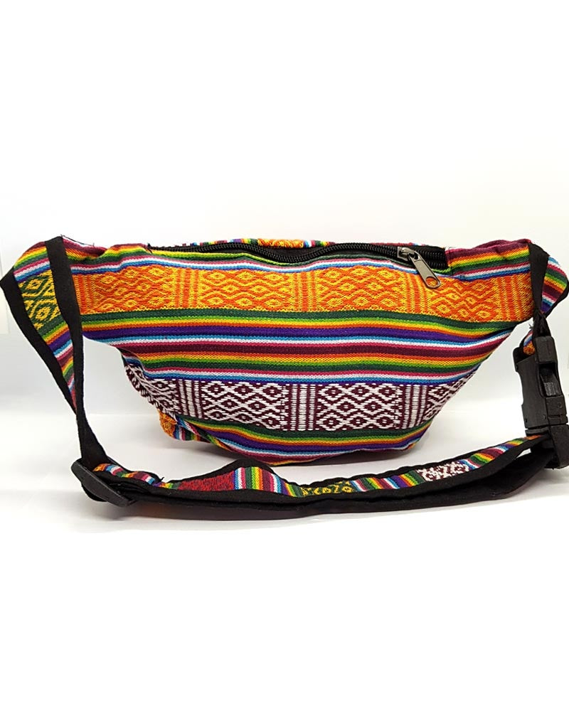 Tibetische Gürteltasche aus Baumwolle und Hanf, Tenzin