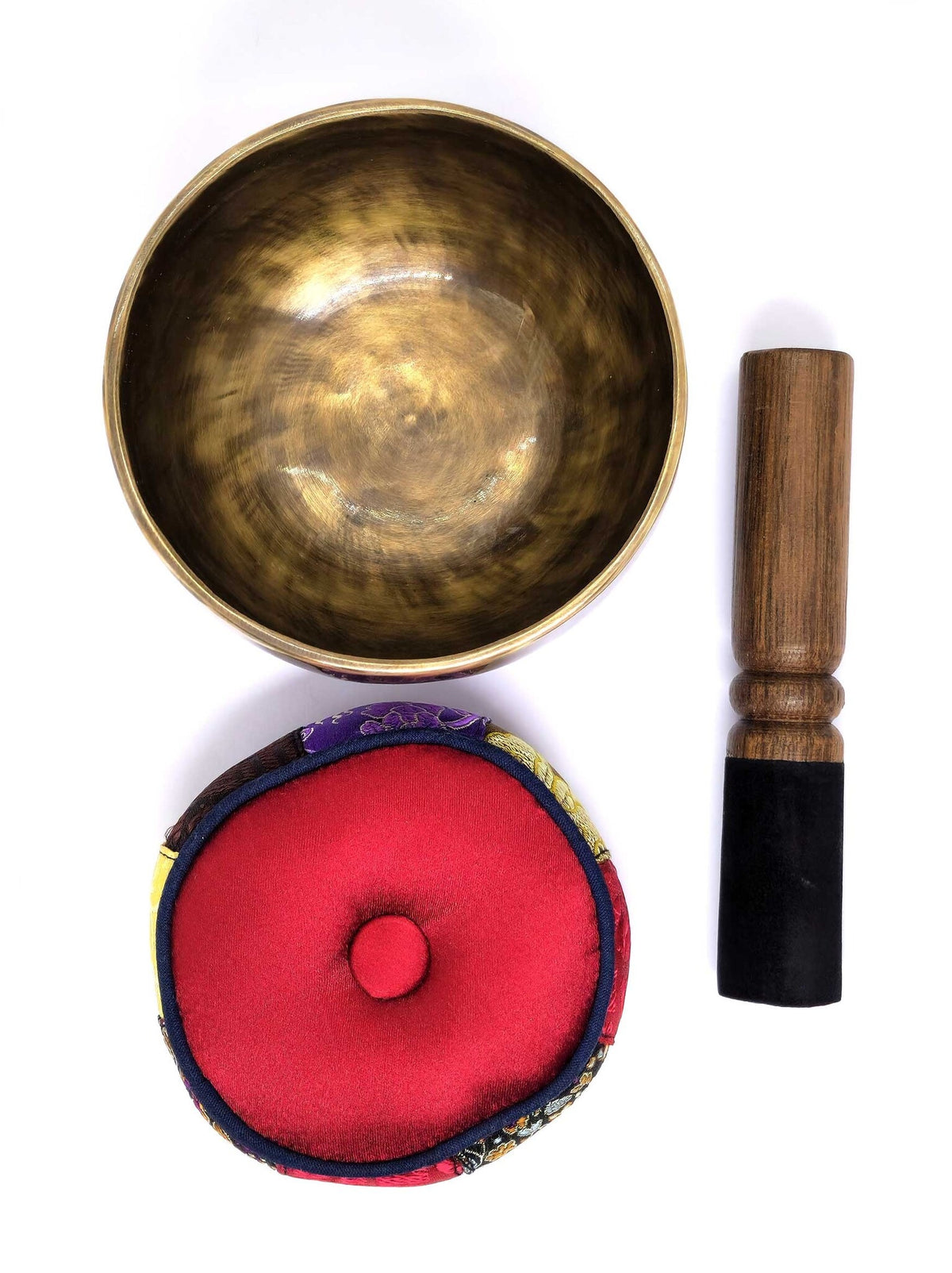 Tibetische Klangschale - Tigerschale, 3-teiliges Set, Ø 10cm, 220g