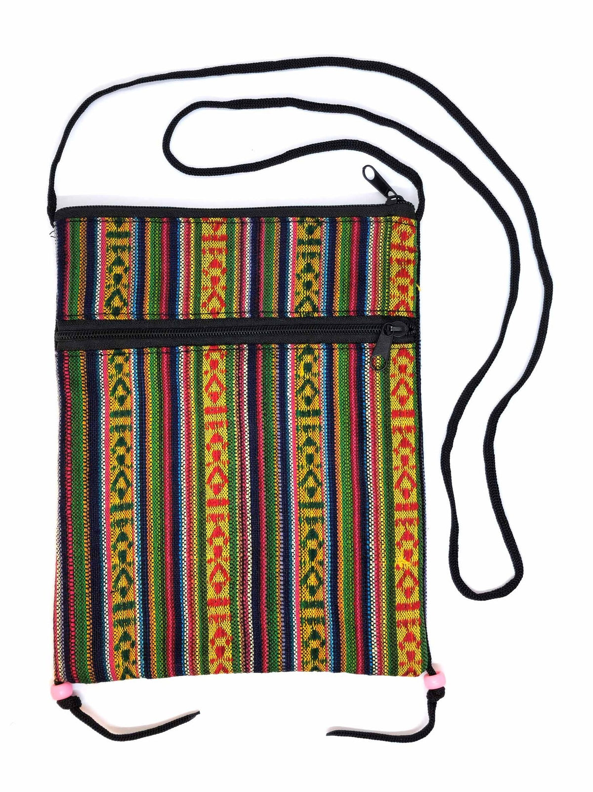 Petite sacoche tibétaine à bandoulière en coton, Lhassa, faite main, pratique à emporter
