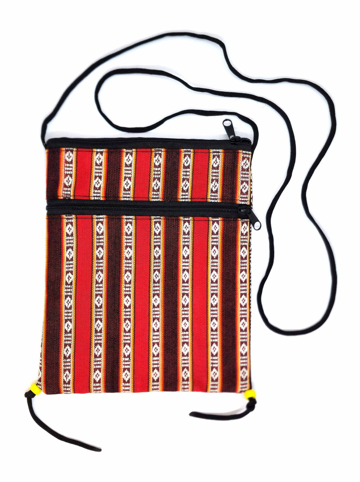 Sacoche tibétaine à bandoulière en coton, Yangtse, faite main, porteuse de sens