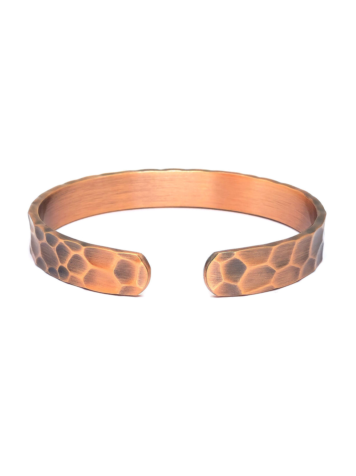 Copper Bangle with Hammered Texture