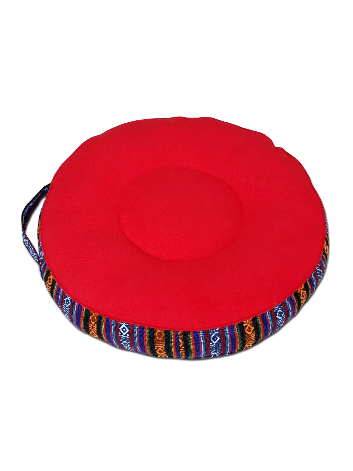 Coussin de méditation zafu tibétain en coton avec garnissage en kapok