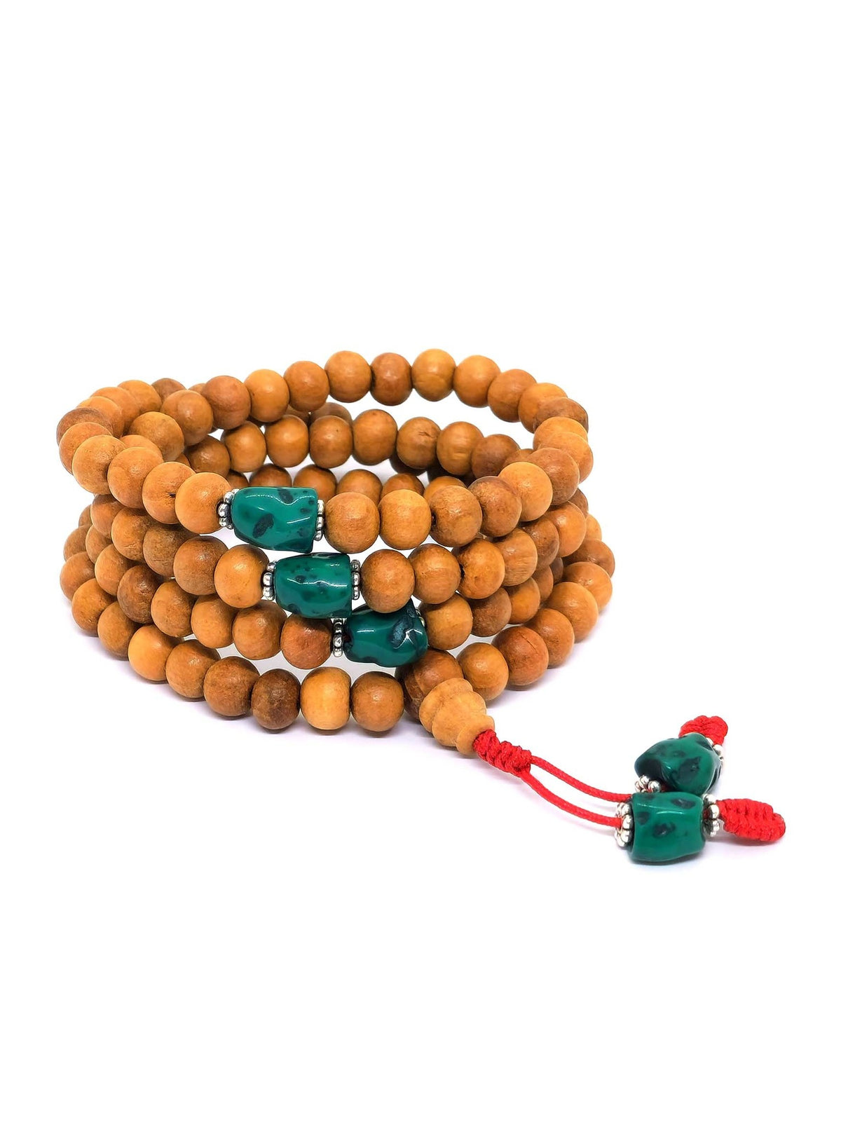Mala tibétain bois naturel japa