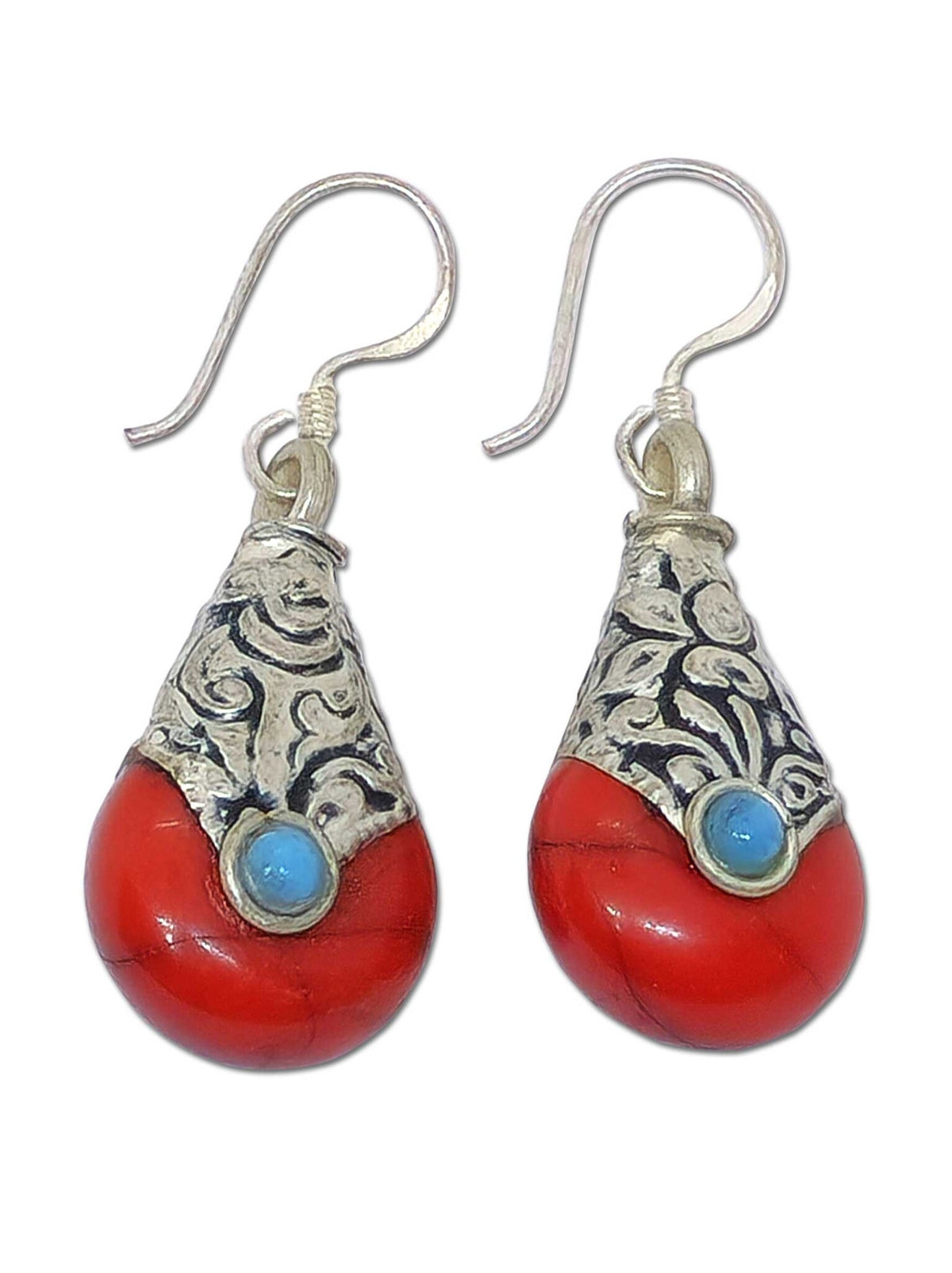 Tibetan Earring Resin Beads