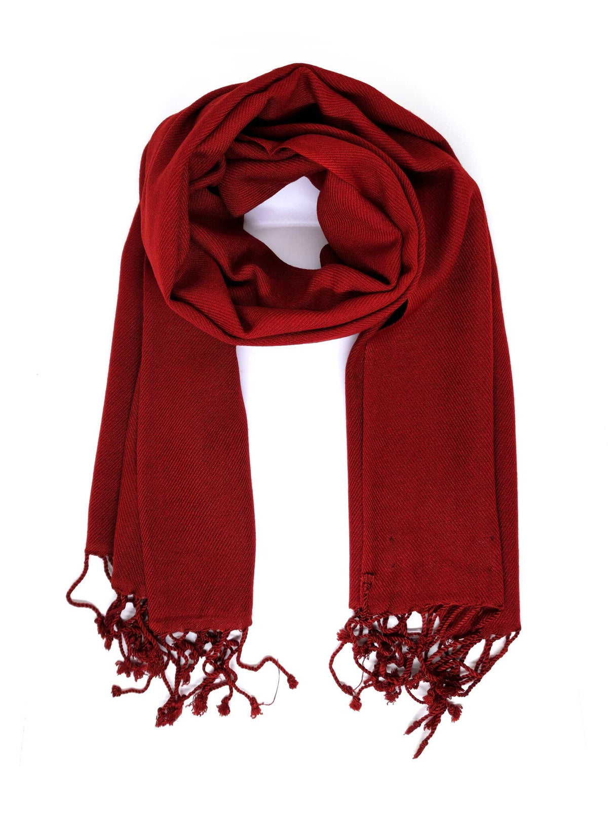 Castano tibetano foulard, miscela in Pashmina e seta, 30 x 150 cm