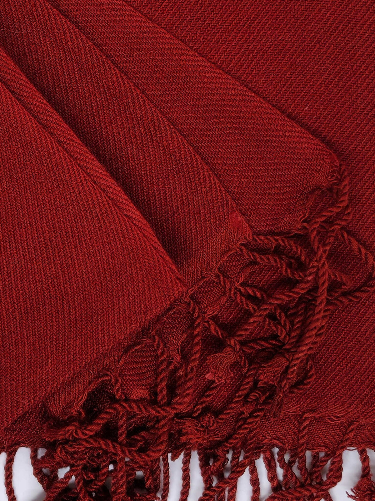 Castano tibetano foulard, miscela in Pashmina e seta, 30 x 150 cm