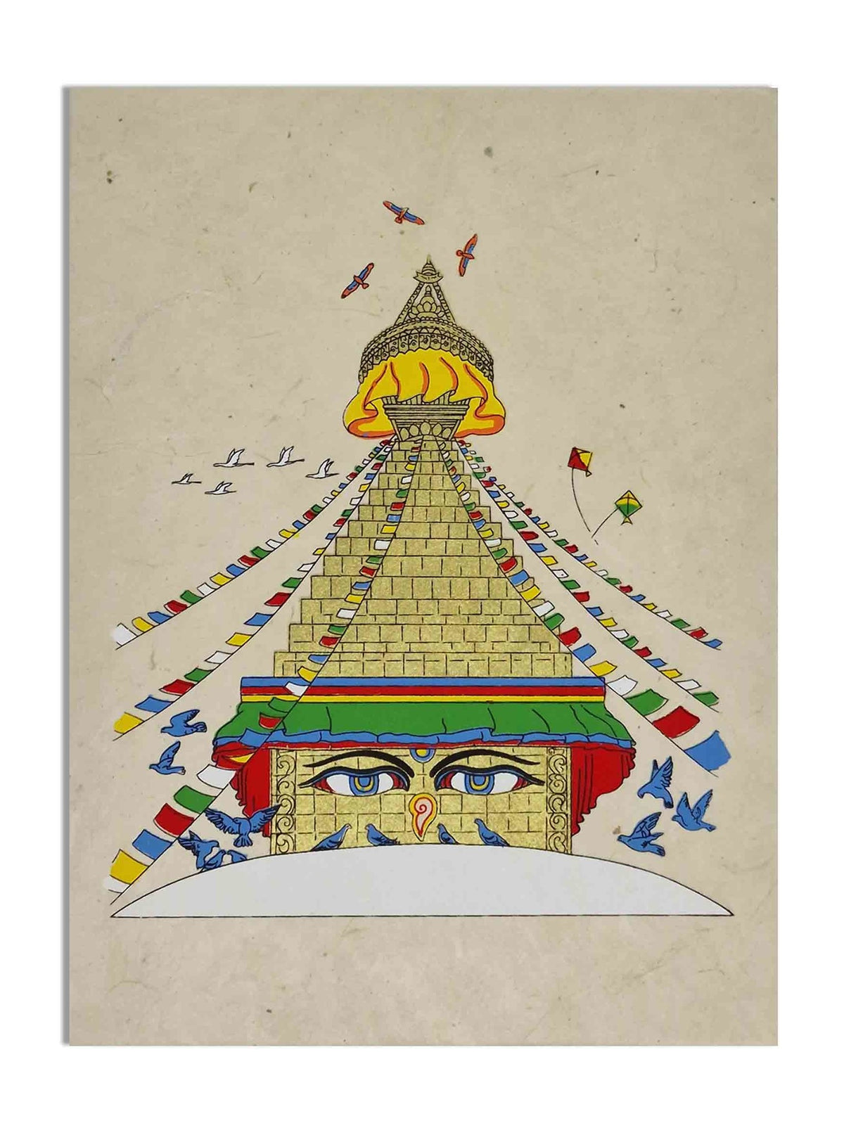 Greeting Card Boudhanath Stupa