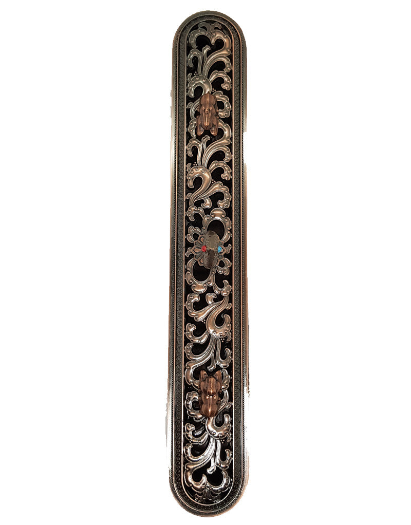 Tibetischer Räucherstäbchenhalter mit Deckel