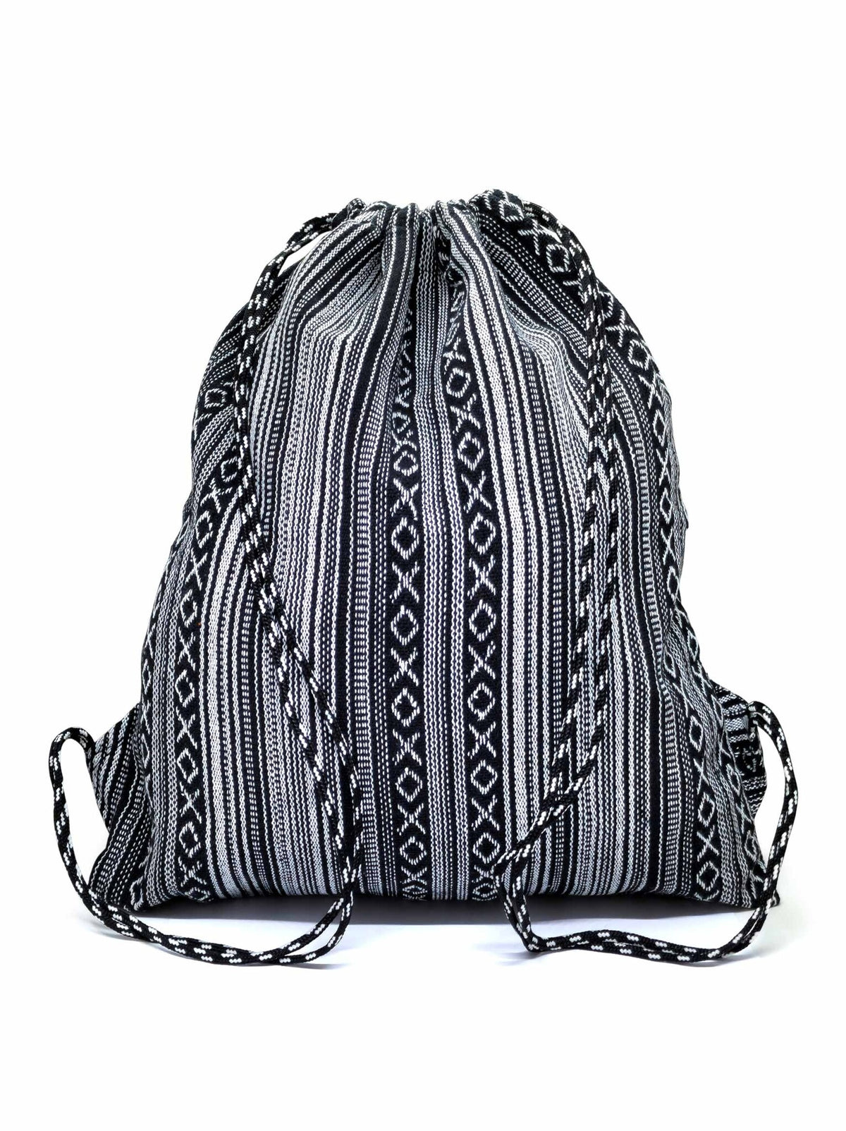 Sac à dos tibétain à cordon Karnag en coton gheri