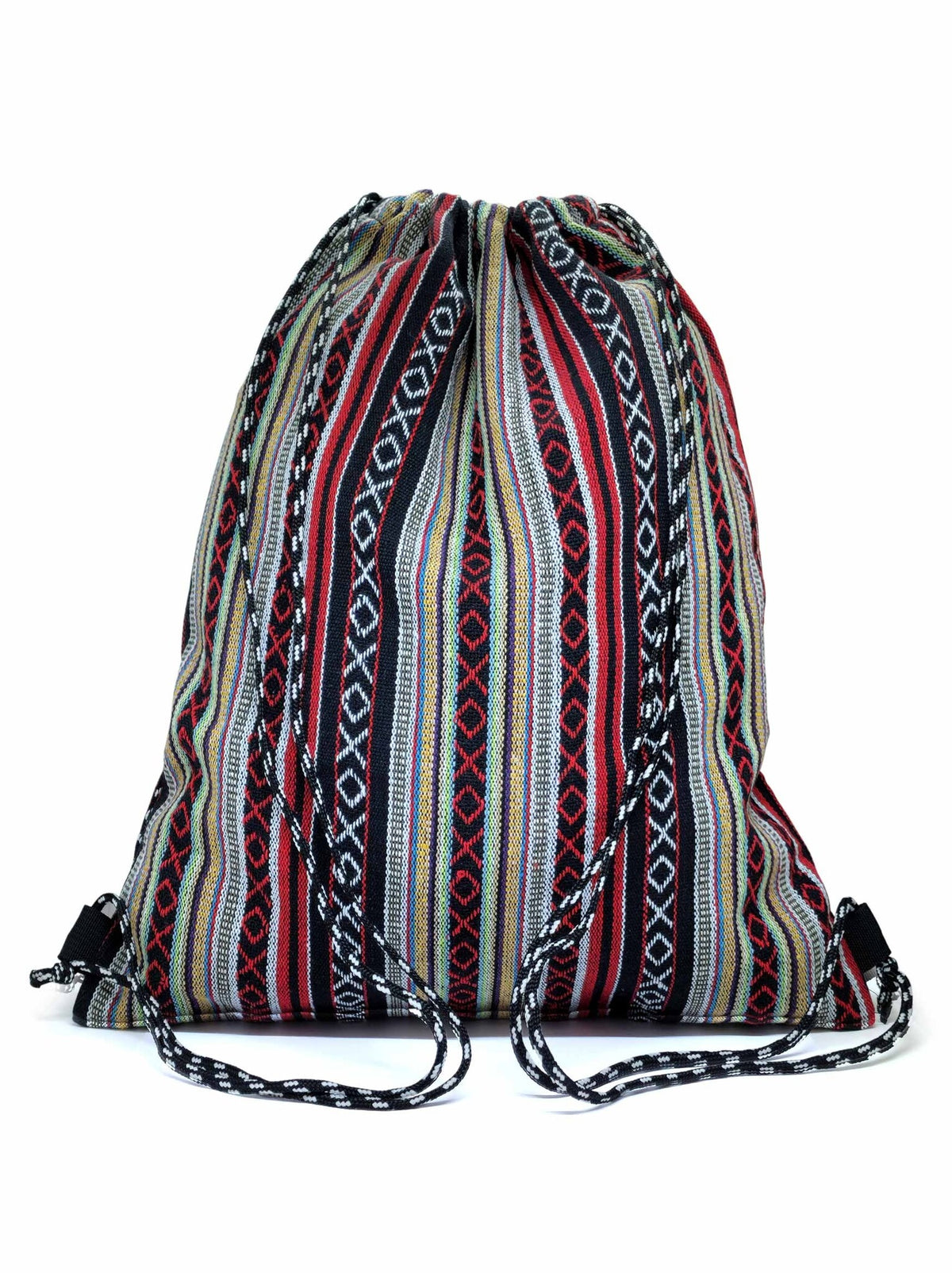 Sac à dos tibétain à cordon Tsepal en coton gheri