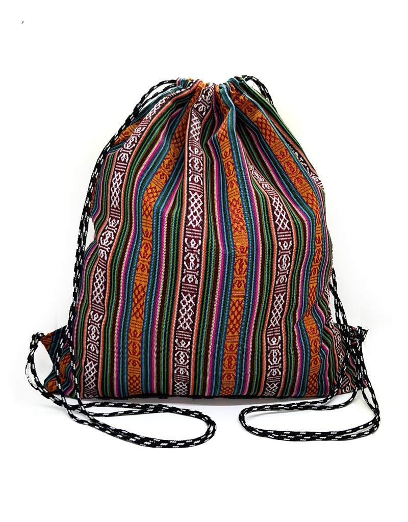Sac à cordon tibétain en coton, fait main, pièce à pièce, Jangu