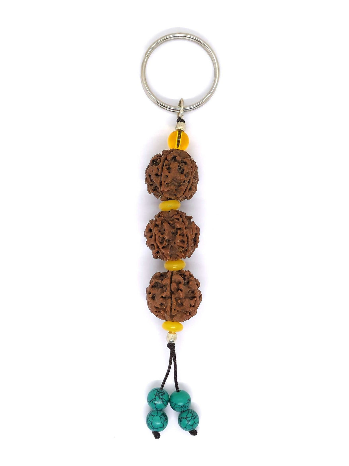 Keychain Trio Rudraksha 5 Mukhi