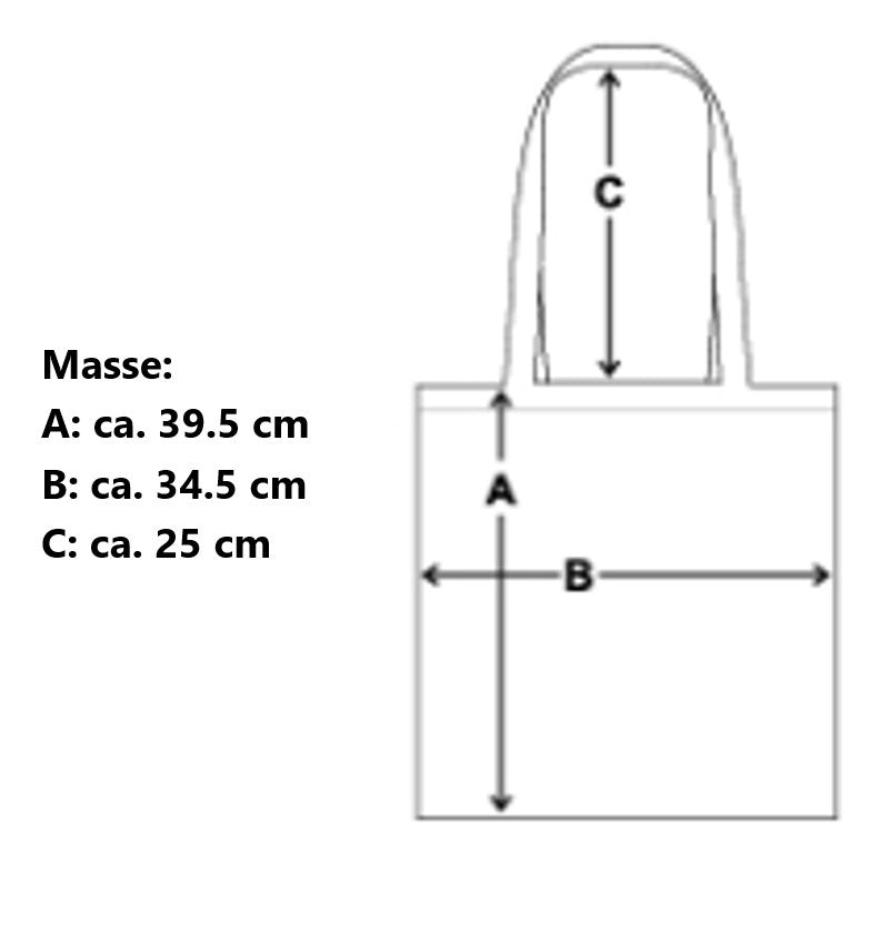 Borsa in stoffa in cotone piccolo Buddha meditazione
