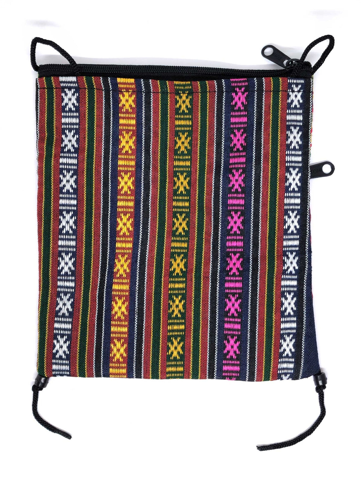 Petite sacoche tibétaine à bandoulière en brocart de soie à mandala, rouge