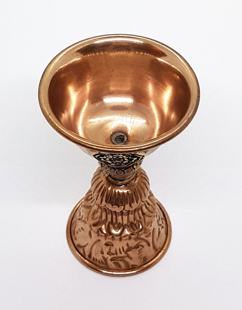 Tibetan Butter Lamp, Copper