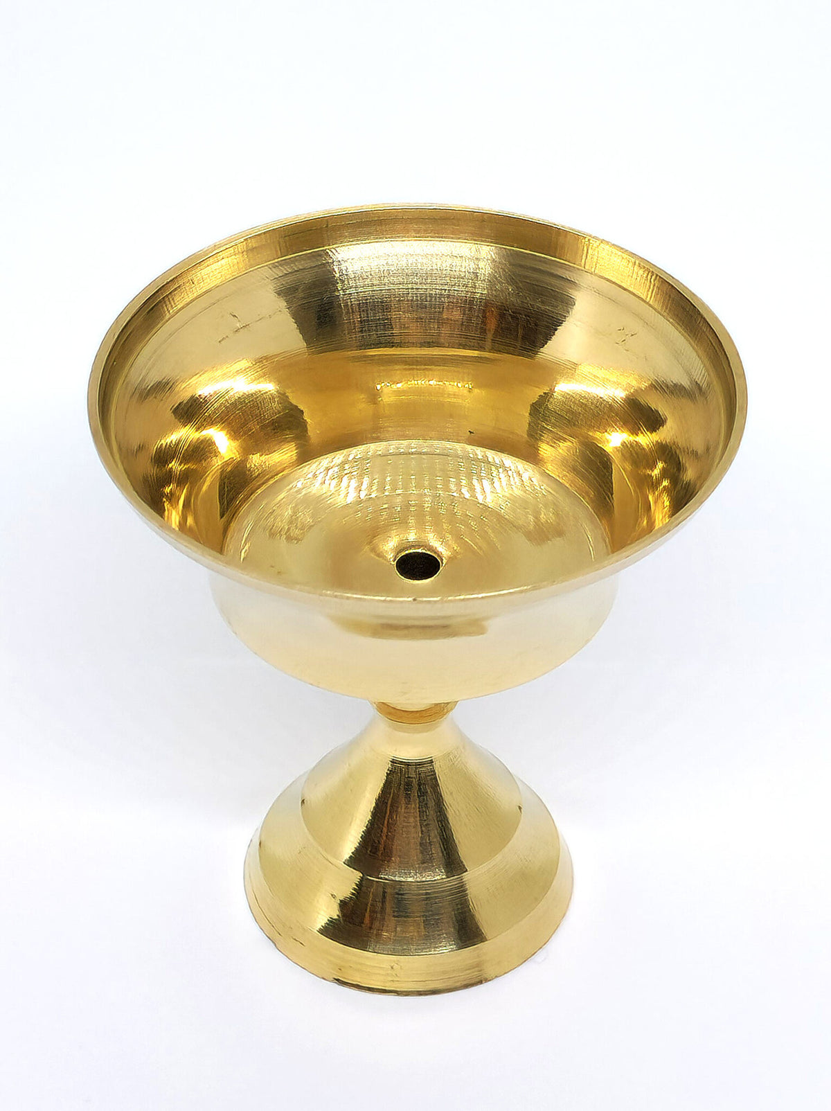Tibetische Butterlampe aus Messing, klein, 6cm