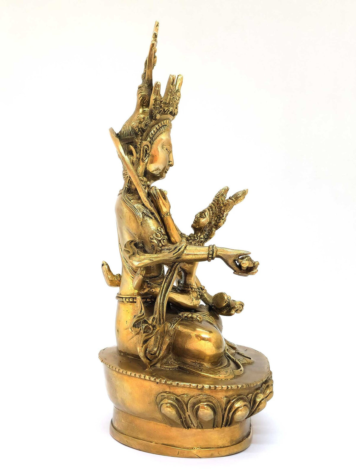 Statua di dorje tibetano Sempa Yab-Yum, simbolo di purezza, compassione e illuminazione, 19cm