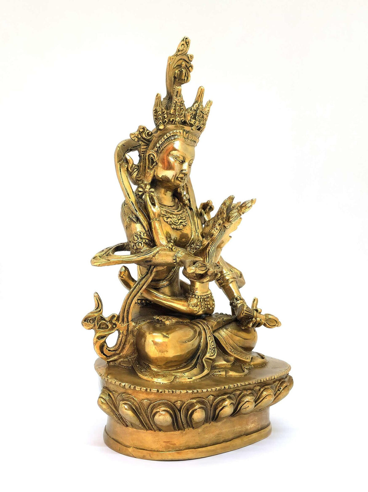 Statua di dorje tibetano Sempa Yab-Yum, simbolo di purezza, compassione e illuminazione, 19cm
