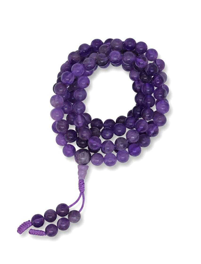 Tibetan Prayer Beads Amethyst