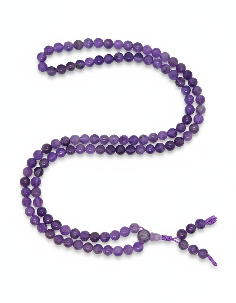 Tibetan Prayer Beads Amethyst
