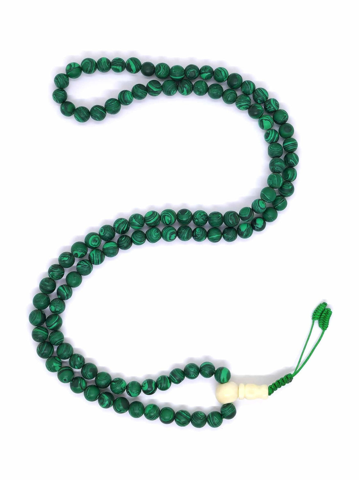 Tibetan Prayer Beads Mala Malachite